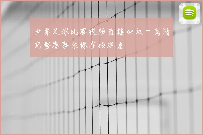 世界足球比赛视频直播回放 - 高清完整赛事录像在线观看
